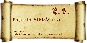 Majszin Viktória névjegykártya